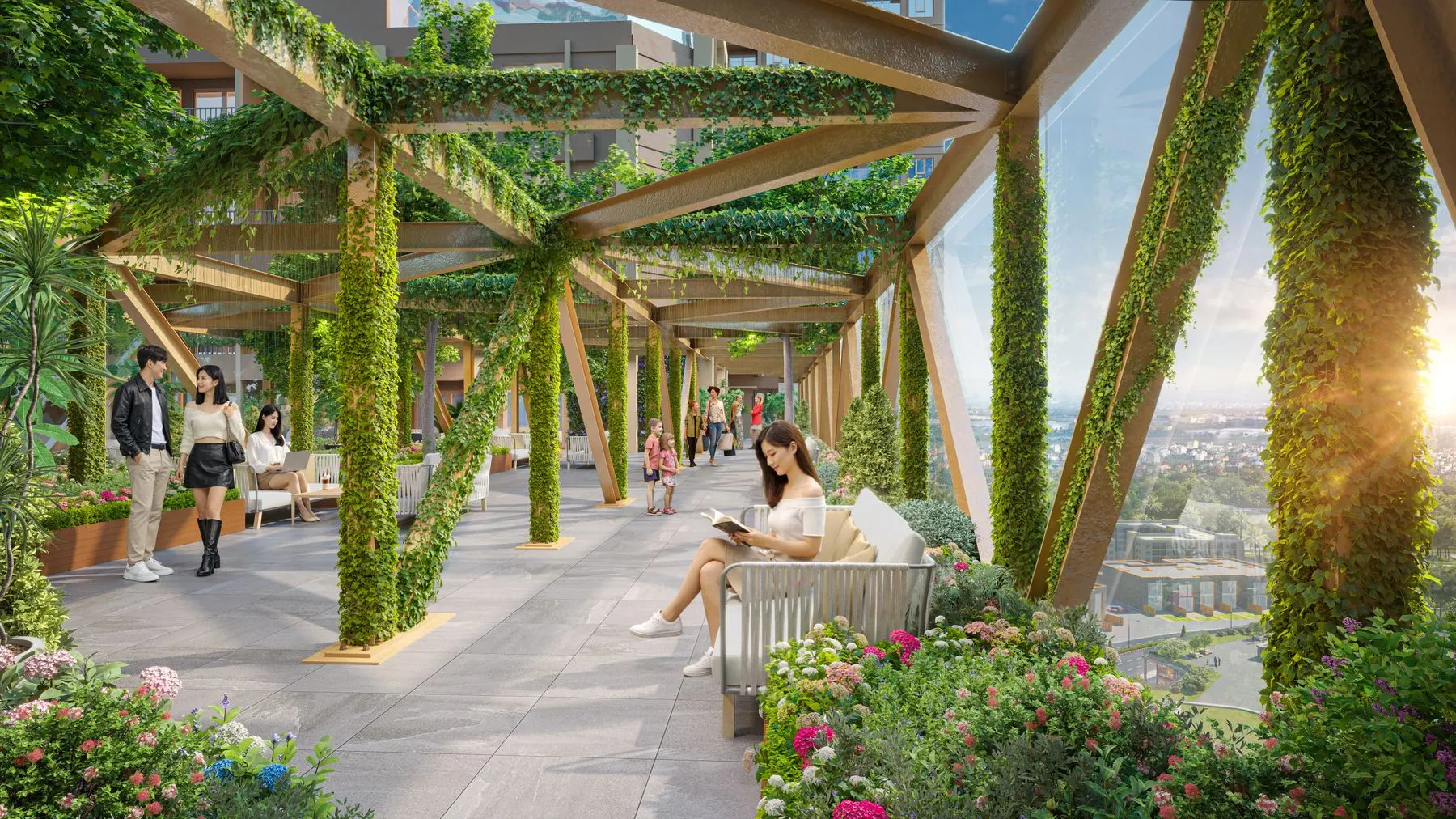 Sky Link, cầu kính tầng 20
