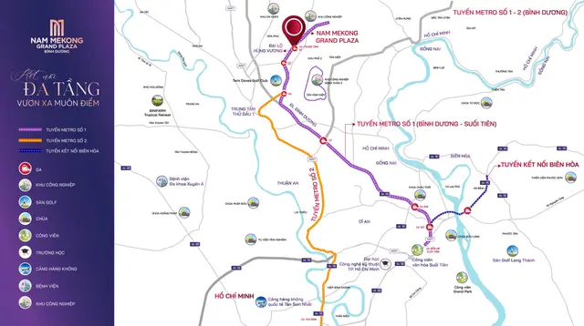 Bản đồ hạ tầng kết nối metro