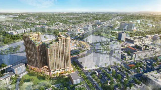 Toàn cảnh từ trên cao